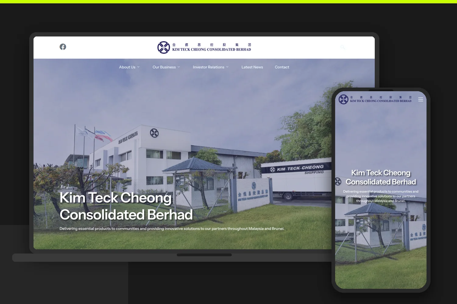 Kim Teck Cheong website by Bingo Web Design