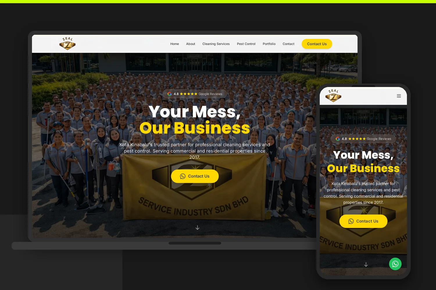 ZEAL website by Bingo Web Design
