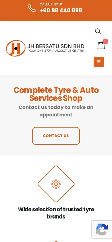 JH Bersatu website on a phone
