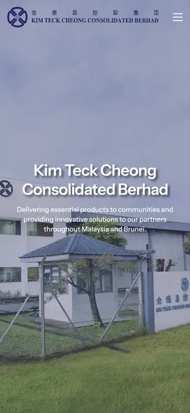 Kim Teck Cheong website on a phone