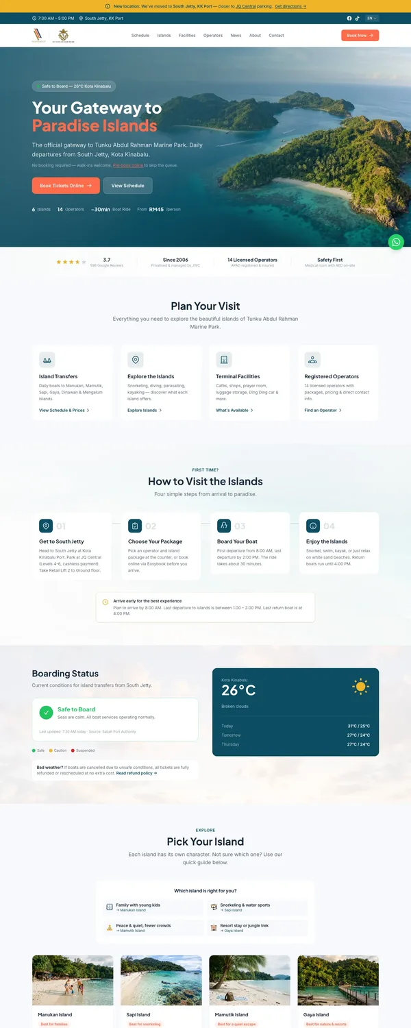 Jesselton Point website by Bingo Digital