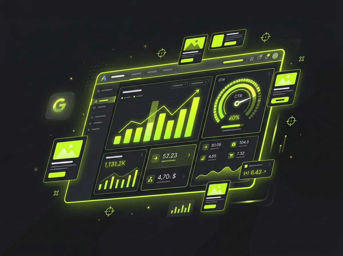Google Ads campaign dashboard showing ad performance metrics for a Sabah business