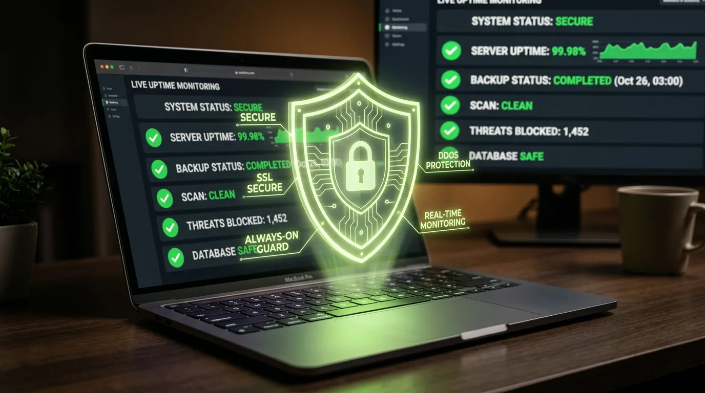 Website maintenance and security monitoring for Sabah business websites